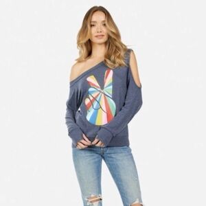 Lauren Moshi Studded Stripe Peace in Navy